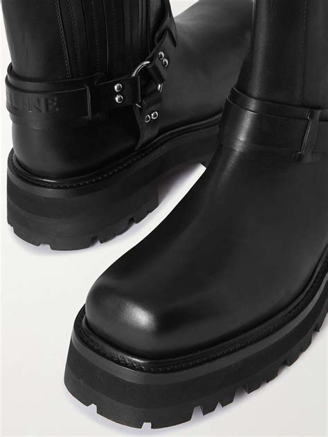 celine homme leather chelsea boots